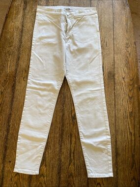 Denim&Co White Skinny Jeans - High Rise